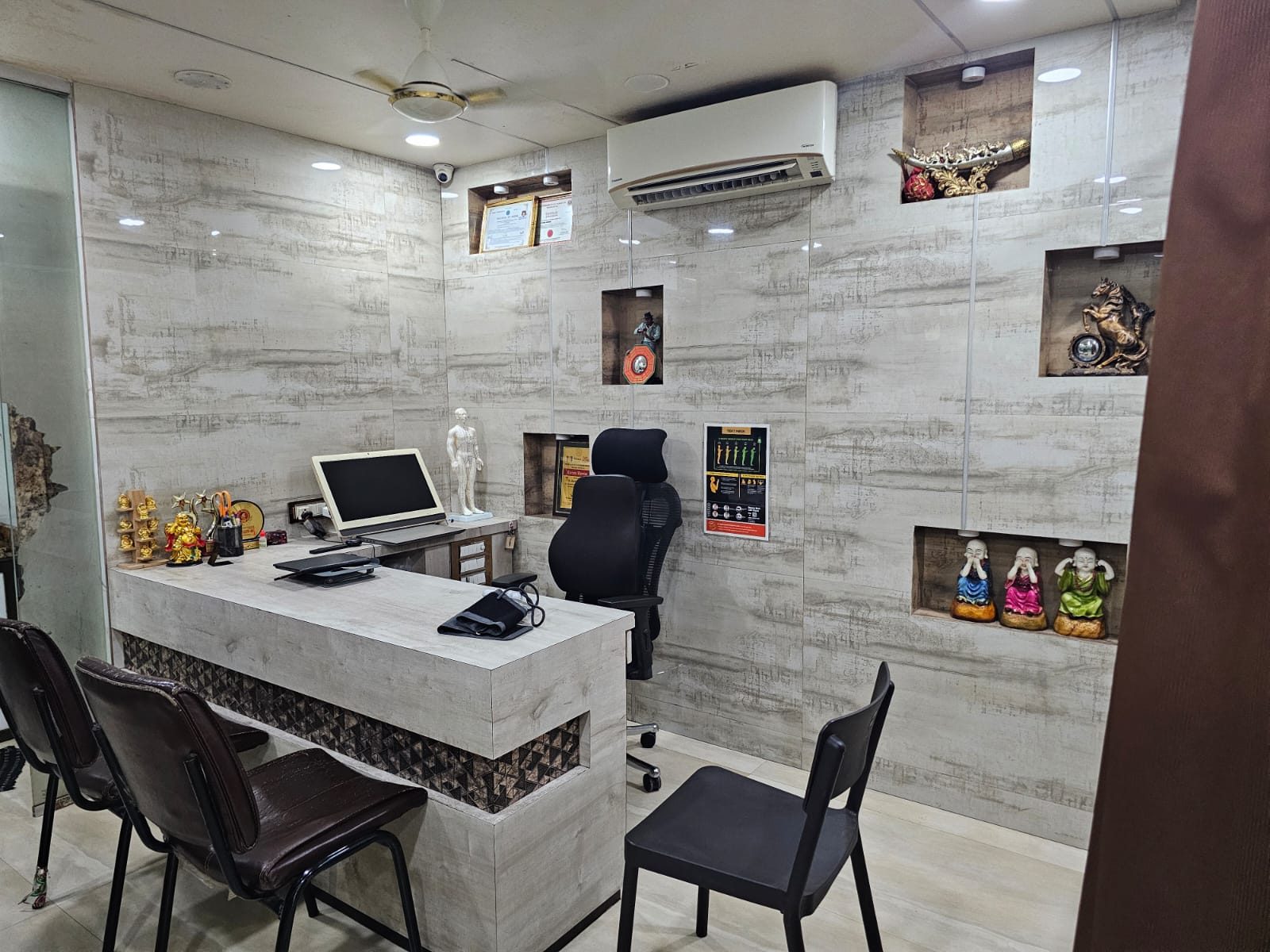 Consultation cabin at Mahadev Health Care Center, where personalized treatment plans are designed